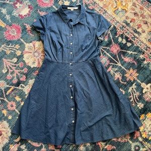 Boden Chambray Shirt Dress